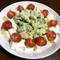 ♡鼻セレブ♡'s cooksnap of when they made 海老アボカド豆腐トマト☆わさびマヨサラダ.