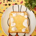 ﾁｲﾁｬﾝﾏﾏ's cooksnap of when they made ピーナッツ＊マーマレード＊チーズトースト.