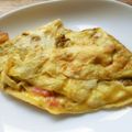 花時計咲いた's cooksnap of when they made 変な形のメキシカンオープンオムレツ！.