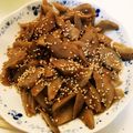 クックE662AA☆'s cooksnap of when they made ゴボウとちくわのごま煮.