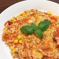 Cathy220's cooksnap of when they made ❀10分簡単ランチ♪夏のトマトリゾット❀.