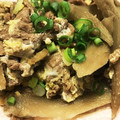 記念樹's cooksnap of when they made 牛肉とごぼうの卵とじ（柳川風）.