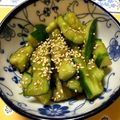 ひこモチ's cooksnap of when they made たたきキュウリの辛味和え.