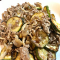 Nomariii's cooksnap of when they made ズッキーニとシメジの挽き肉ガーリック炒め.