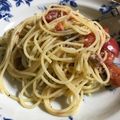 あーりータイムズ's cooksnap of when they made 簡単トマトと梅ツナの冷製パスタ.