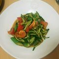 ピーナッツ子♪'s cooksnap of when they made オクラ入りトマトときゅうりのサラダ.