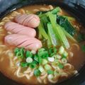 チョミ蔵's cooksnap of when they made ラーメン・雑炊に♪青梗菜でトッピング♫.