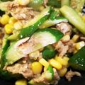 サビエルっ子's cooksnap of when they made ＊キュウリとツナとコーンの中華風炒め＊.