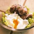 pawprints's cooksnap of when they made ポーチドエッグ★弱火で4分.