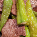 パンちゃんの台所's cooksnap of when they made 甘長とうがらしと牛肉の甘辛炒め☆.
