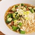もぐドン's cooksnap of when they made 柚子胡椒✿オクラ納豆のあったかうどん.