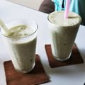 にゃんにゃんこん's cooksnap of when they made モロヘイヤのグリーンスムージー.