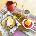 komutatata's cooksnap of when they made 簡単！クロックマダム風チーズトースト♪.