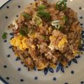☆amio☆'s cooksnap of when they made 冷やご飯と挽肉で 簡単チャーハン.
