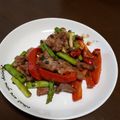 クックW4301V☆'s cooksnap of when they made 牛肉とアスパラの中華炒め.