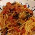 たくじゃる's cooksnap of when they made 濃厚☆ベーコンと茄子のアマトリチャーナ.