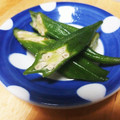 緑の人魚's cooksnap of when they made 基本のおかず◇オクラのおひたし◇柚子胡椒.