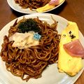 暴走インコ's cooksnap of when they made カレーソース焼きそば.