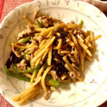 miku77's cooksnap of when they made 和えるだけ☆青椒肉絲.