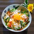 ももちゃんのれしぴ's cooksnap of when they made 梅しそ卵かけごはん～＋しらす.