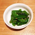 honeybo's cooksnap of when they made 絹さやメイン☆モリモリ食べるおひたし.