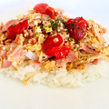 tumitumiki's cooksnap of when they made トマトとしめじのふんわり玉子炒め.