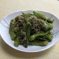 クック6UCHSB☆'s cooksnap of when they made めんつゆで簡単！ししとうとじゃこの炒め煮.
