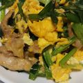 こむぎぱくぱく's cooksnap of when they made ＊めんつゆ＆マヨで！豚肉入りニラ玉＊.