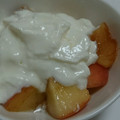 ☆shizu's cooksnap of when they made 簡単カットの桃のヨーグルトかけ.