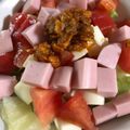 もきち☆'s cooksnap of when they made おさかなのソーセージのカラフルサラダ。.