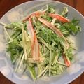 ゆなひママ's cooksnap of when they made 簡単でうまいカニカマ水菜マヨネーズ.