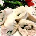 むっちまみー's cooksnap of when they made 鶏むね肉の大葉とチーズくるくる焼き♪.