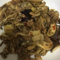 ＊にょにょん＊'s cooksnap of when they made 茄子、舞茸、ひき肉の味噌炒め.