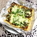 ManuYs's cooksnap of when they made サクッ＆とろ～り！油揚げピザ（カレー）.
