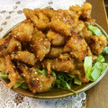 ももんじゃー's cooksnap of when they made 揚げてないのにカリカリ☆鶏皮の甘辛炒め.