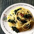 よこ耳ねこ's cooksnap of when they made モロヘイヤのパスタ★ぺペロンチーノ★.