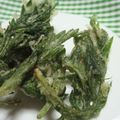 cherilin's cooksnap of when they made タンポポ＆よもぎのかき揚げ.