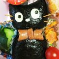 chiagon's cooksnap of when they made 魔女の宅急便＊ジジのキャラ弁.