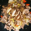 ☆アンシェル☆'s cooksnap of when they made 白菜と豚肉とくずきりオイスターソース炒め.