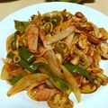 meakokoo's cooksnap of when they made 焼きそばでナポリタン？.