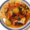 pintan1121's cooksnap of when they made なす、トマト、バジル☆夏野菜パスタ♪.
