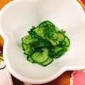 ちおりりりり's cooksnap of when they made 冷やしてさっぱり★きゅうりもみ.