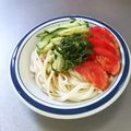 ☆ありか358☆'s cooksnap of when they made ドレッシングで☆サラダうどん.