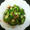M130018's cooksnap of when they made 簡単シンプル☆オクラのめんつゆおかか和え.