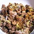あさここなっつ's cooksnap of when they made ✿餃子そぼろ丼✿.
