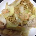 yanagamo's cooksnap of when they made 超楽々でも本格ソース焼きそば 作ります。.