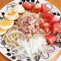 しんまいパパ１号's cooksnap of when they made トマトとツナの冷やしうどん.