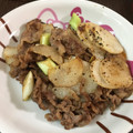 クックTVKJ3Z☆'s cooksnap of when they made 長芋と牛肉と葱の黒胡椒炒め.