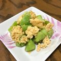 くまモン's cooksnap of when they made キュウリの卵炒め.