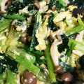 s@chi's cooksnap of when they made 小松菜としめじの中華風ふわふわ卵とじ.